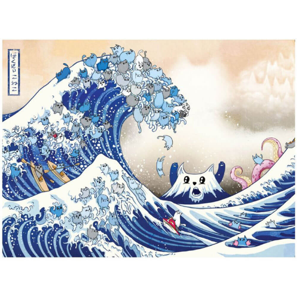 Exploding Kittens Great Wave Off Cat-A-Gawa 1000pcs Puzzle