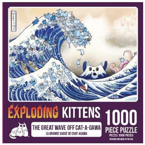 Exploding Kittens Great Wave Off Cat-A-Gawa 1000pcs Puzzle