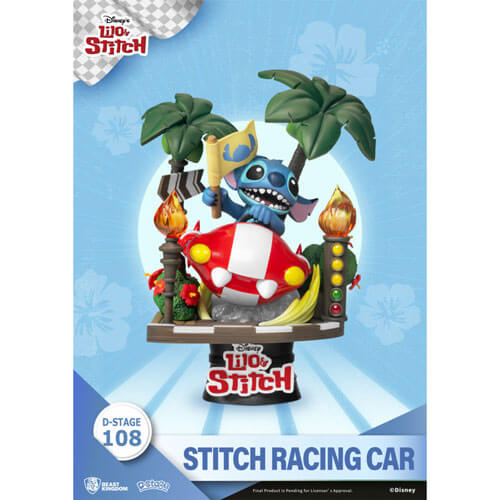 Beast Kingdom D Stage Lilo & Stitch Stitch Racing Car Figure