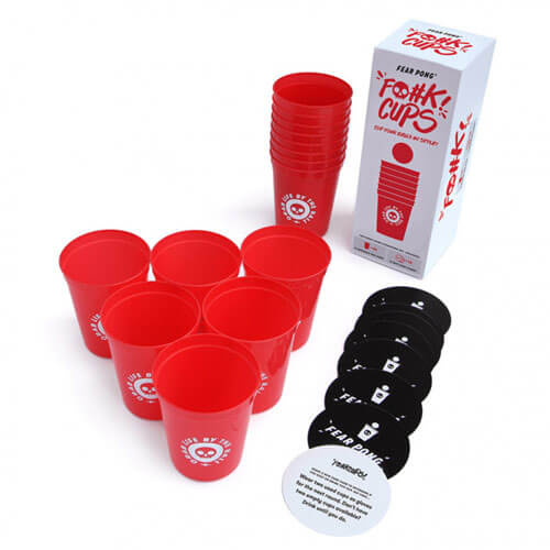 Fear Pong F@#K Cups Party Card Game
