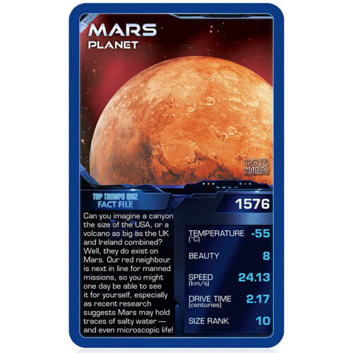 Top Trumps Space Exploration Card Game