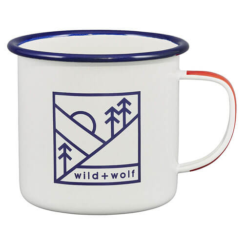 Wild & Wolf Enamel Mug (500mL)