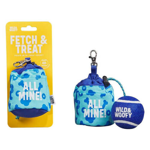 Wild & Woofy Fetch and Treat Pouch w/ Ball