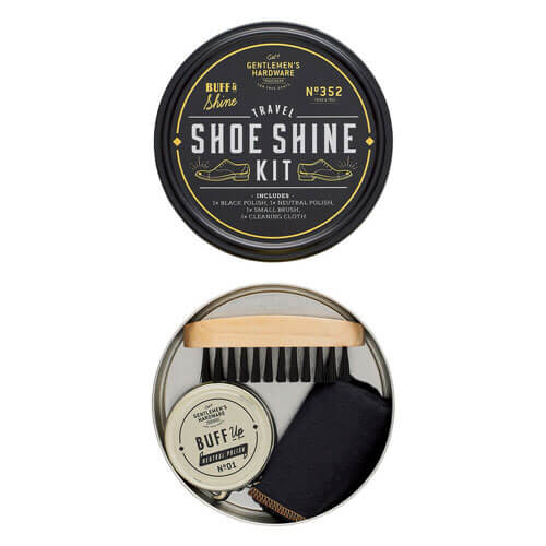 Gentlemen's Hardware Travel Shoe Shine Tin