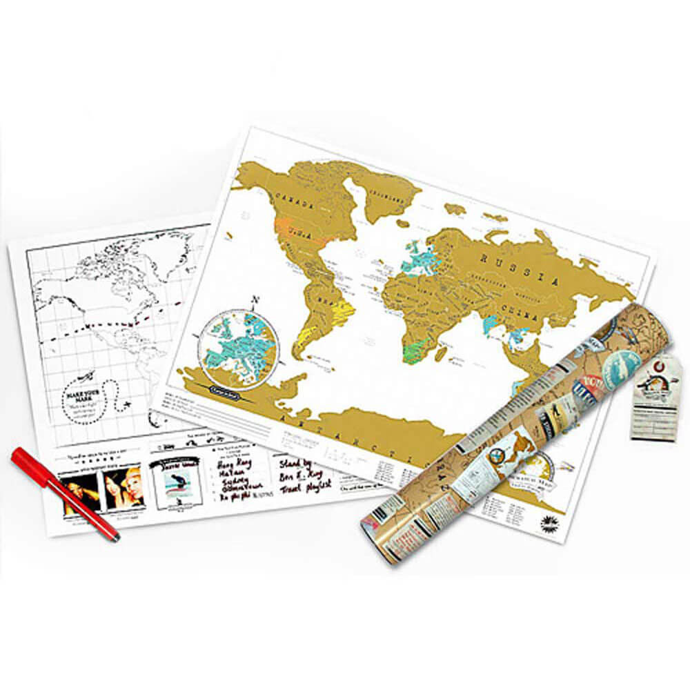 World Map Scratchie Travel Edition