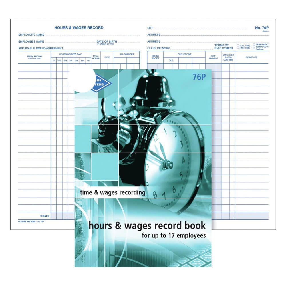 Zions Wage Book Pocket (76 pages)
