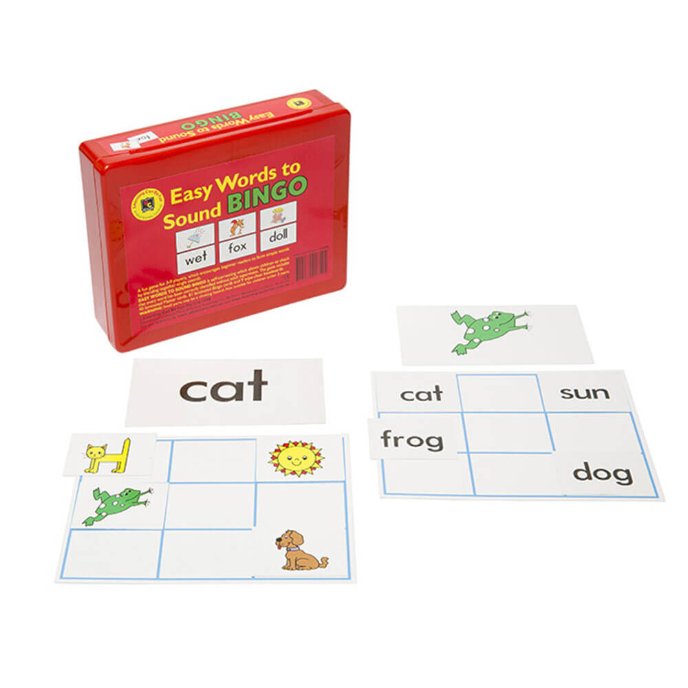 Learning Can Be Fun Easy Words to Sound Bingo