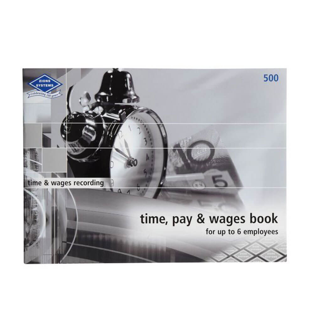 Zions Time, Pay and Wage Book (6 Employees)