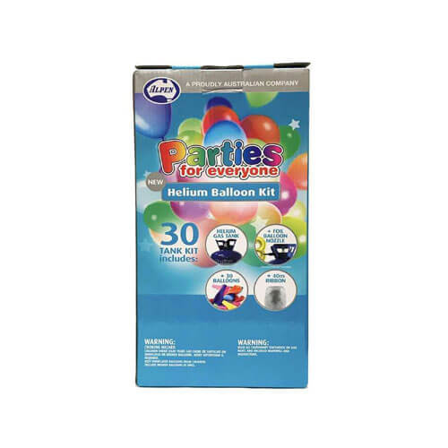 Alpen PFE Helium Balloon Kit with Gas Tank (30pcs)