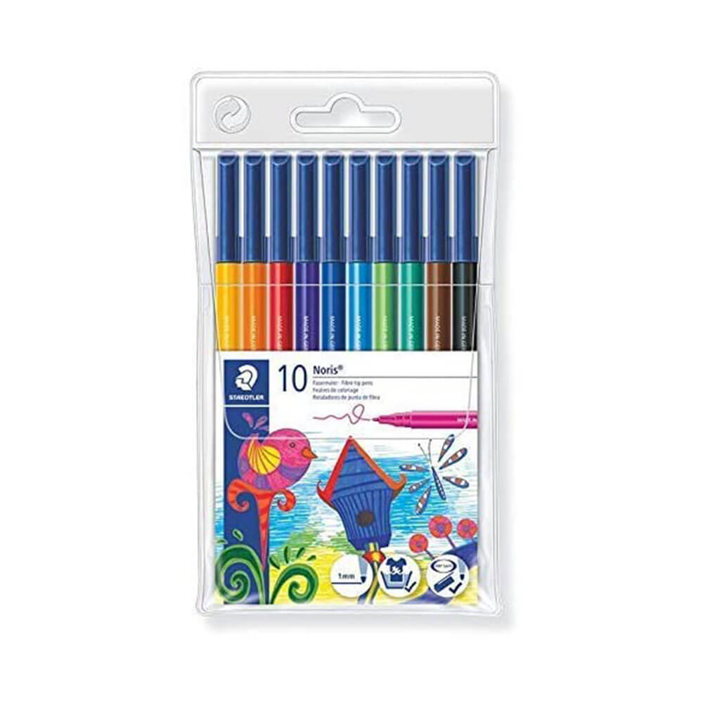 Staedtler Fibre Tip Noris Club Pen (Wallet of 10)