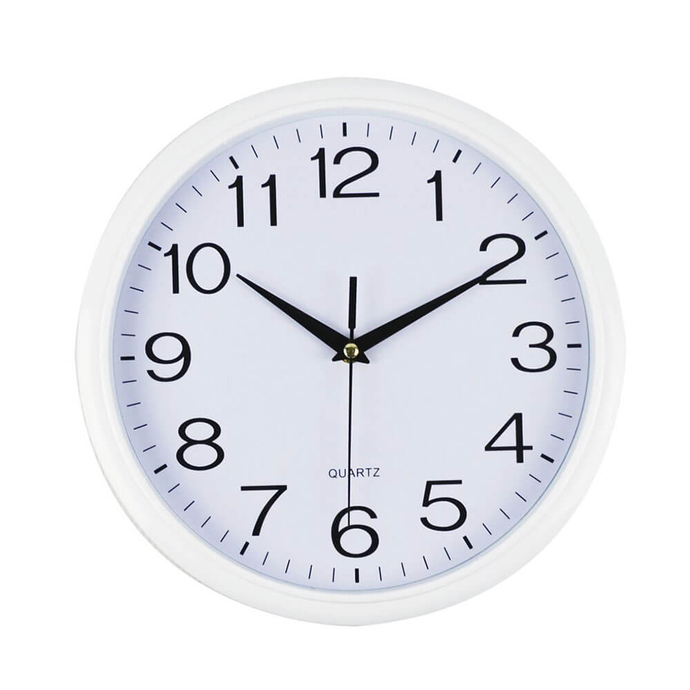 Italplast Round Clock 30cm White Face