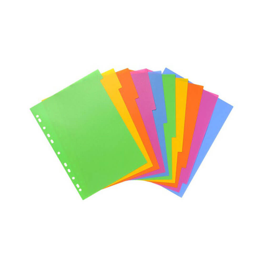 Bantex Divider Lollyshop Colours A4 (10 Tabs)