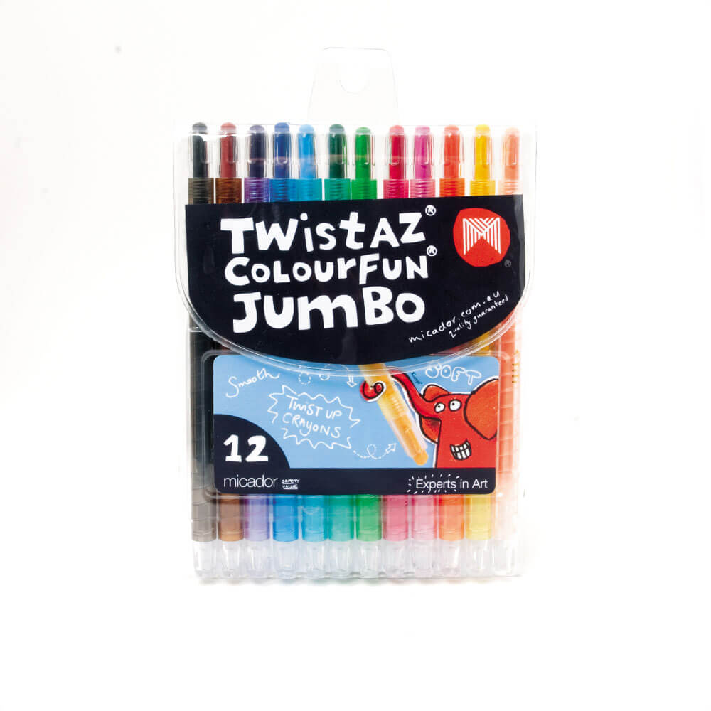 Micador Twistaz Colourfun Jumbo Crayons (12pk)