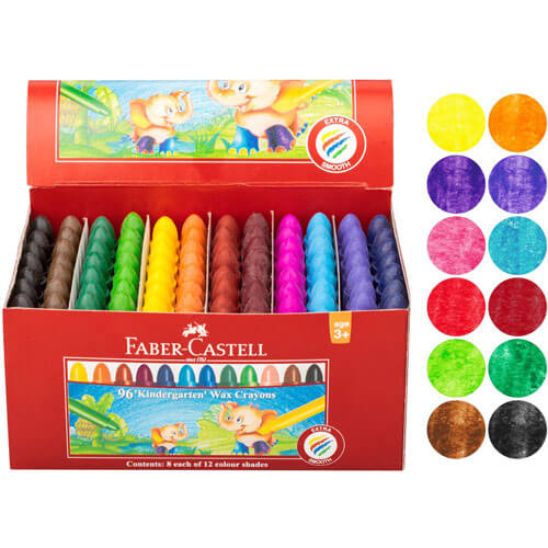 Faber-Castell Chublets Crayons (96pk)