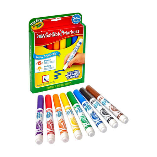 Crayola Junior Washable Marker (8pk)