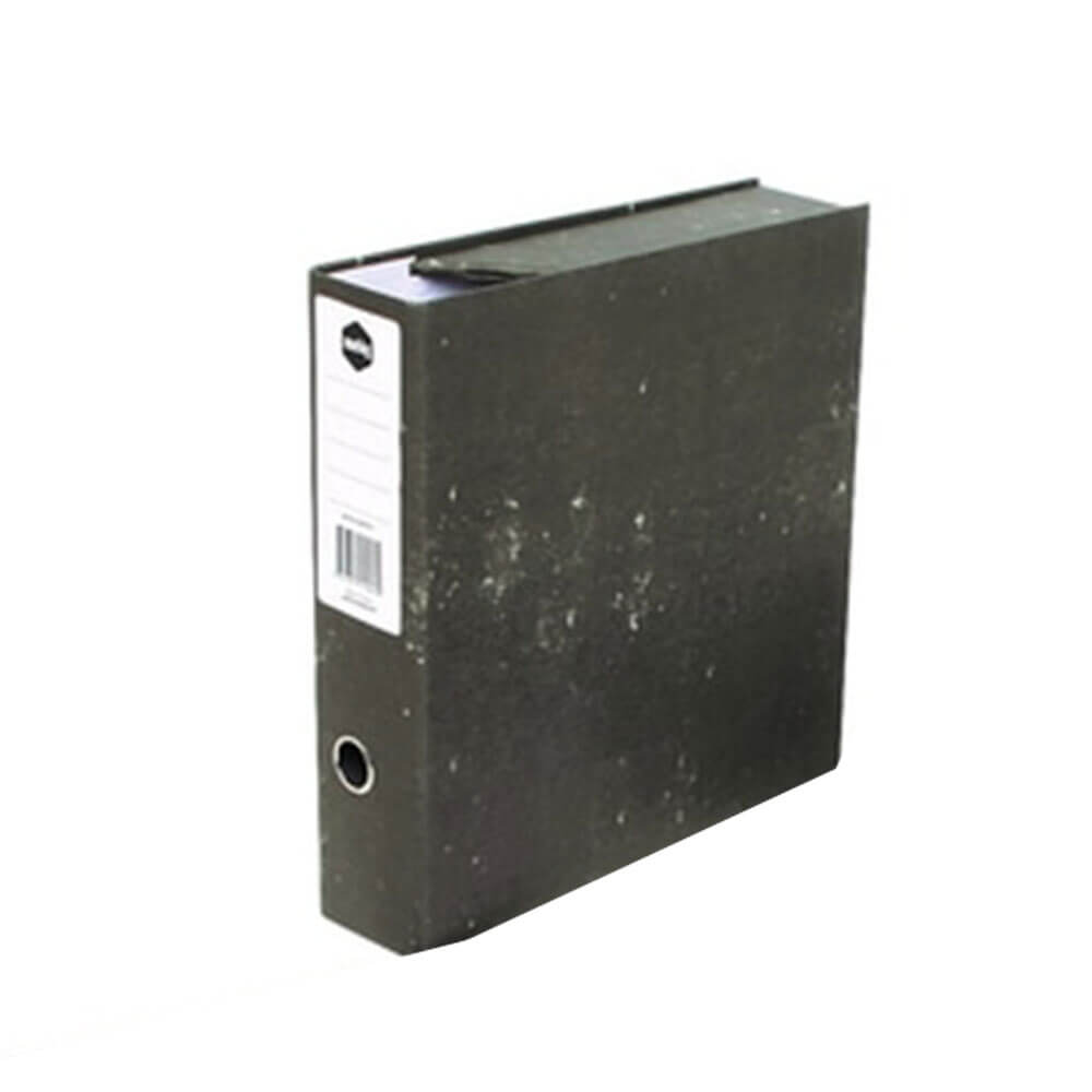 Marbig Lever Arch Box File 70mm (Black Mottled)