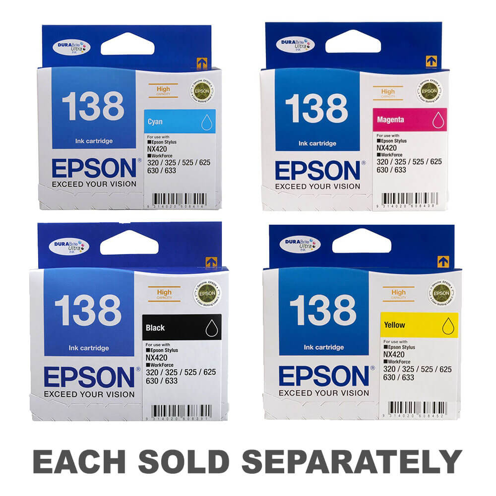 Epson High Yield Inkjet Cartridge T138