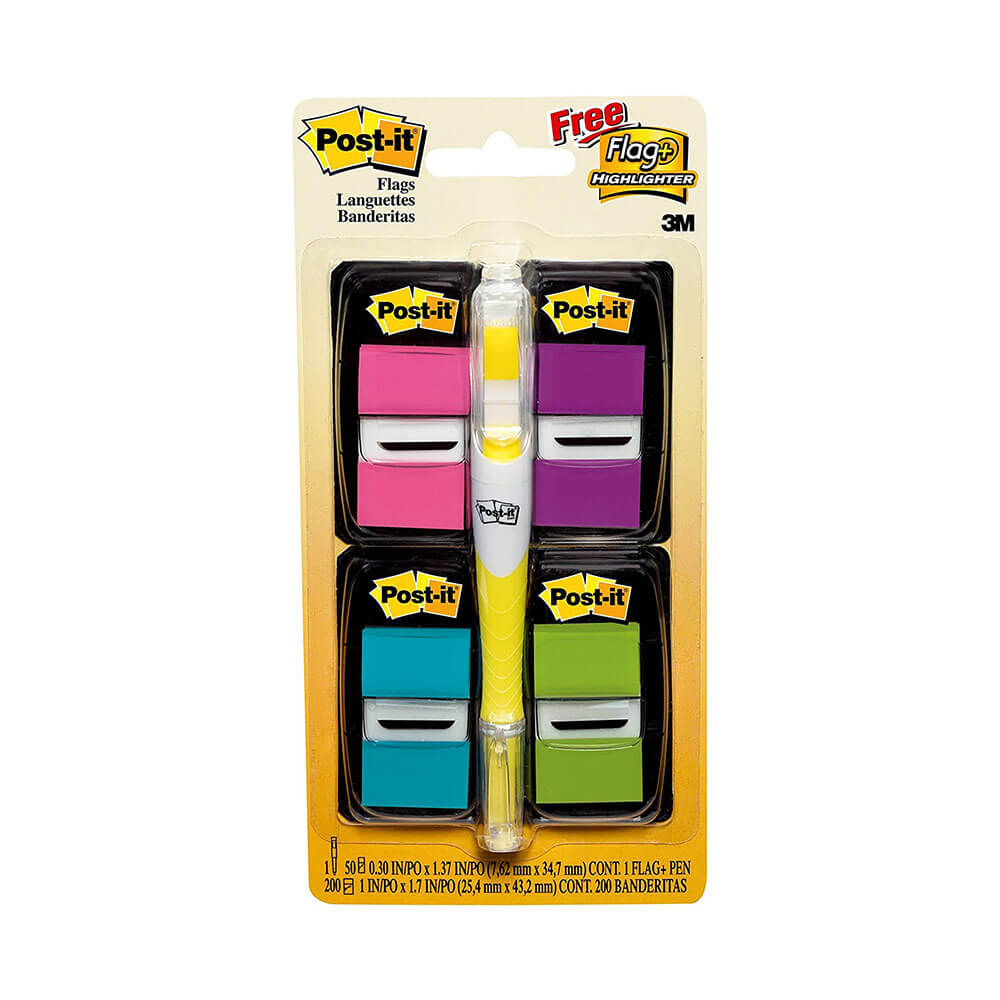 Post-it Value Pack with Highlighter Flags