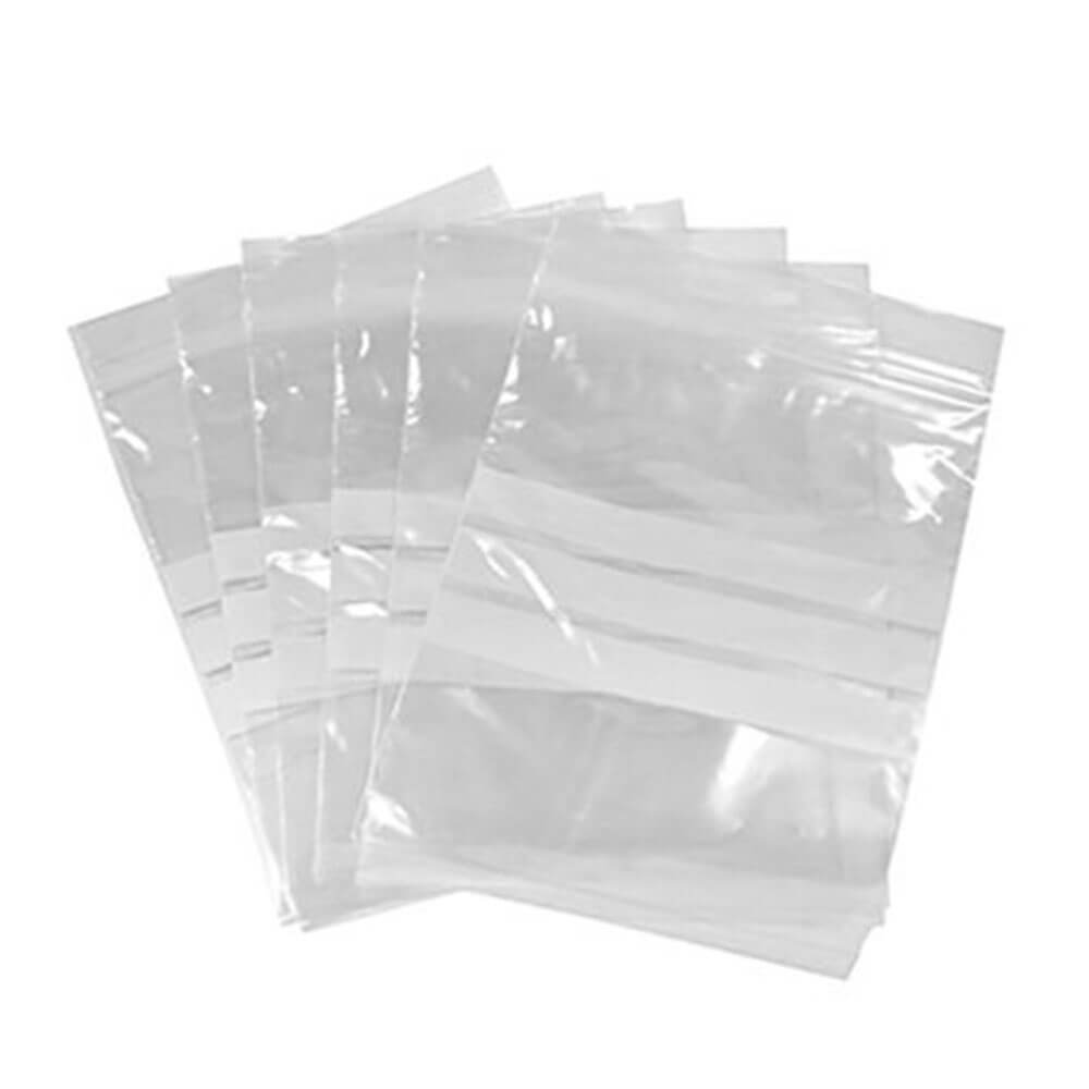 Cumberland Press Seal Plastic Bags 50 Micron Write (100pk)