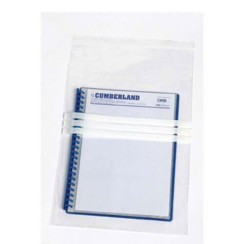 Cumberland Press Seal Plastic Bags 50 Micron Write (100pk)