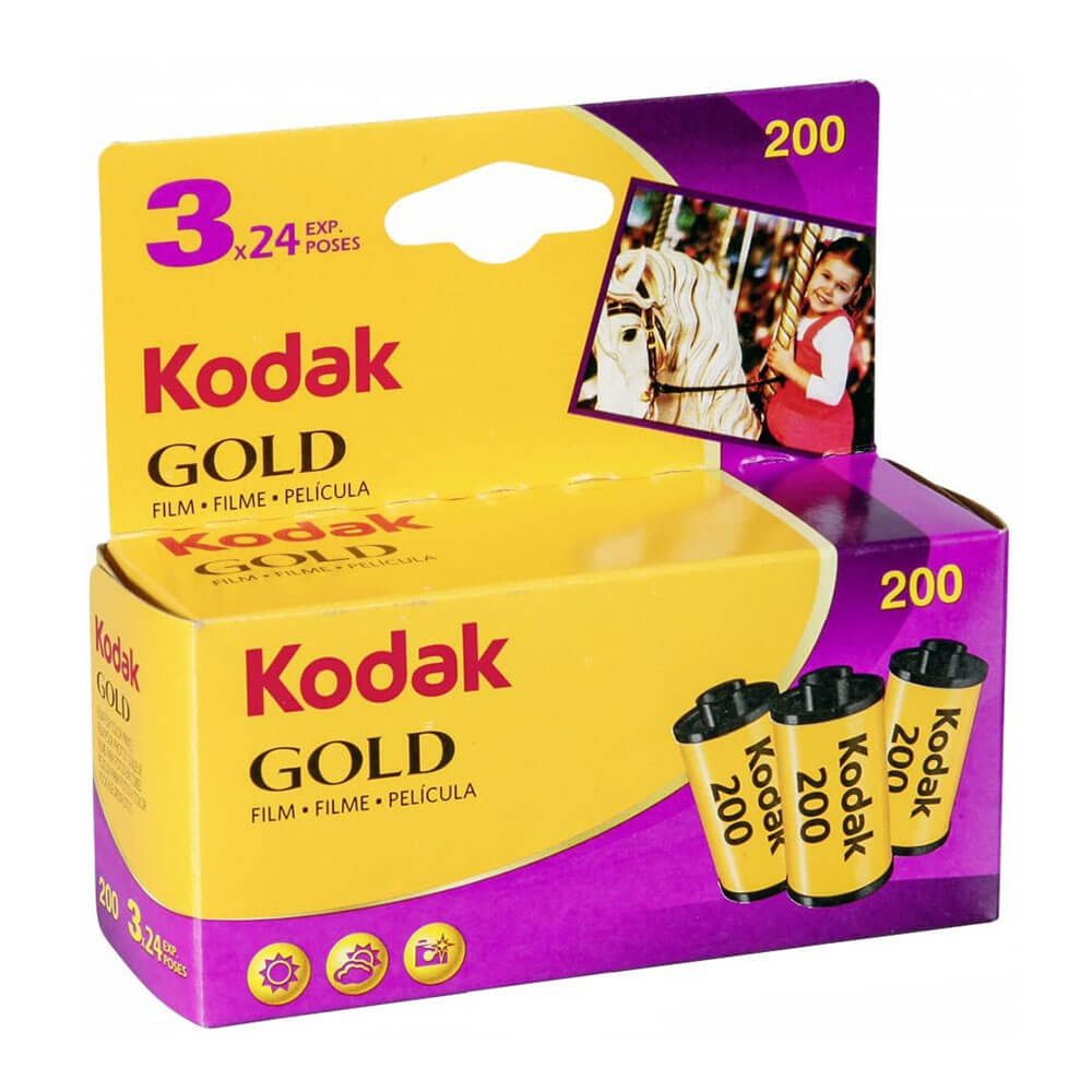Kodak Gold 200 Film 24 Exposures 135mm (3pk)