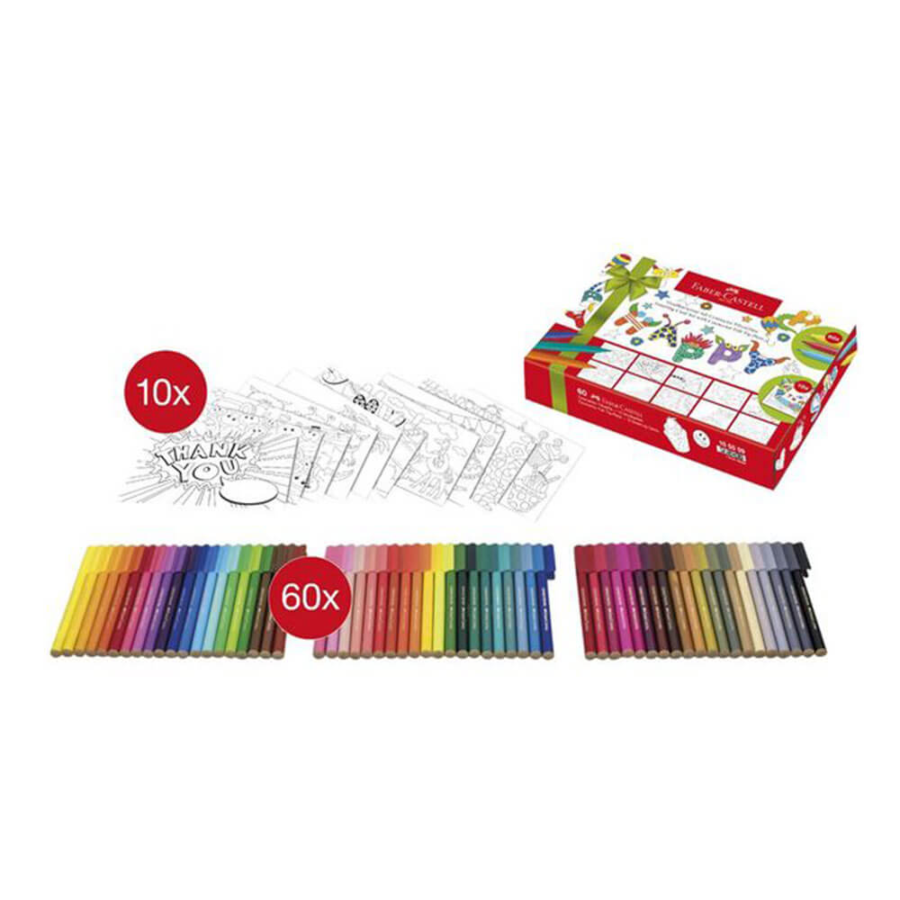 Faber-Castell Connector Pens with Greeting Card Set (60pk)