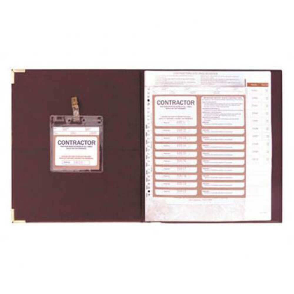 Zions Contractors Visitor Register with Site Pass