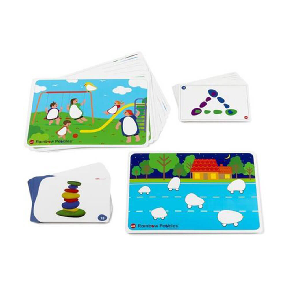 EDX Rainbow Pebbles Activity Cards Set (47pk)