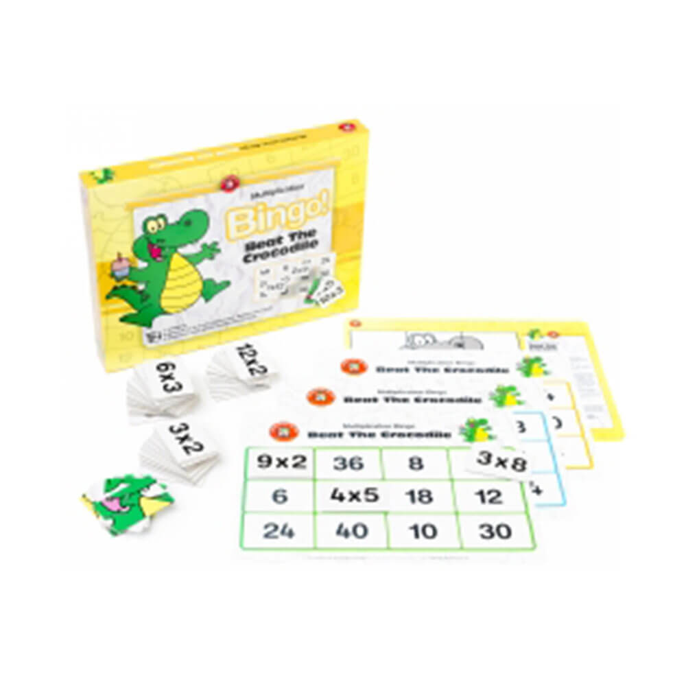 Learning Can Be Fun Beat The Crocodile Multiplication Bingo
