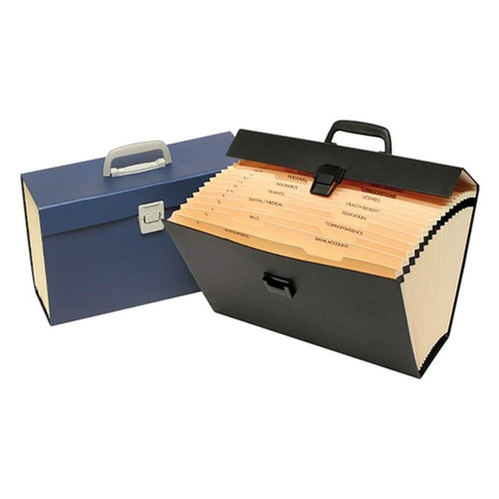 Marbig Expanding File with Handle Foolscap Assorted (A-Z)