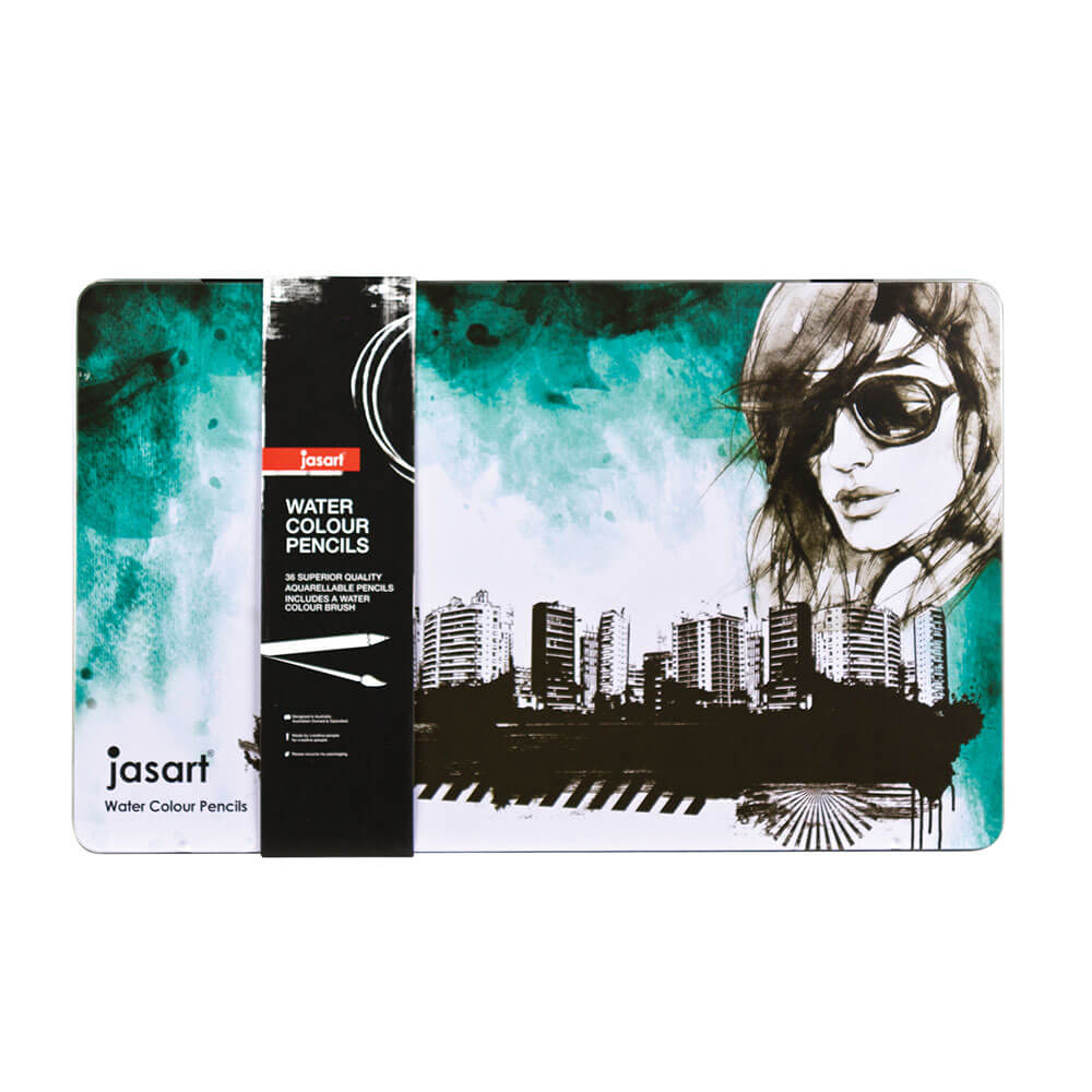 Jasart Designer Watercolour Pencil (Tin of 24)
