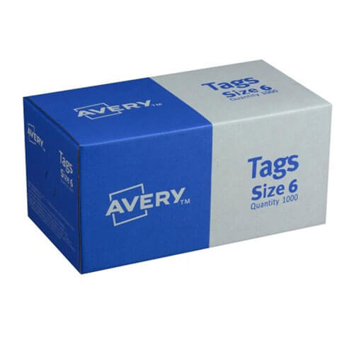 Avery Shipping Tags Red Size 6 (1000pk)