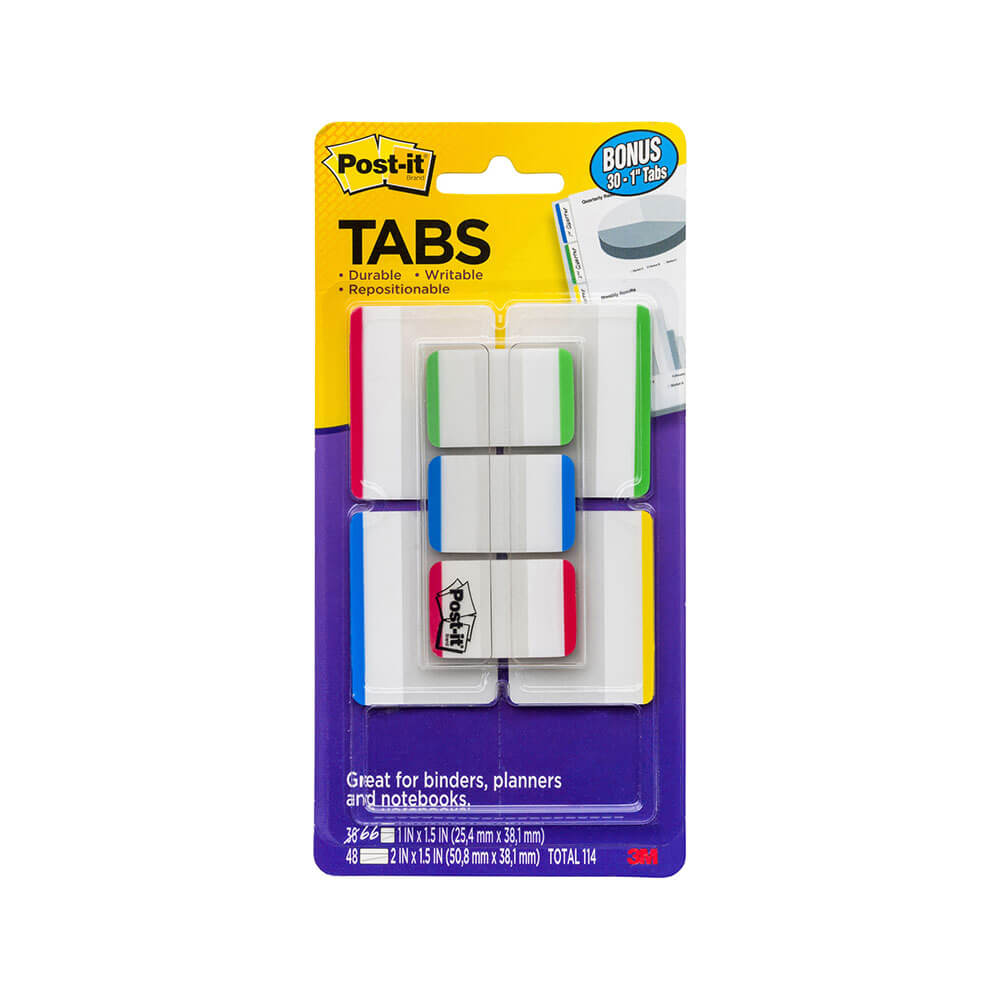 Post-it Durable Index Tabs 50mm