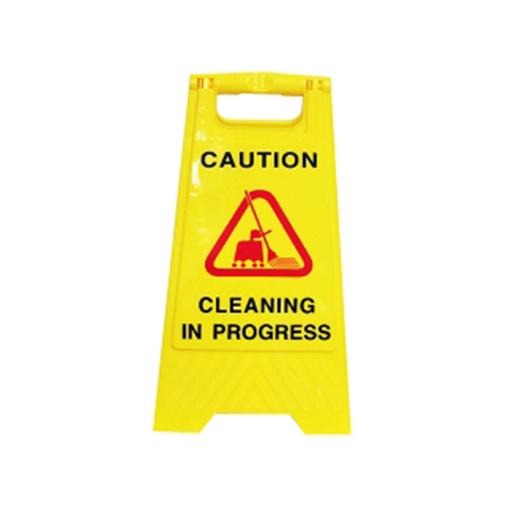 Cleanlink Cleaning in Progress Safety Sign 32x31x65cm Yellow