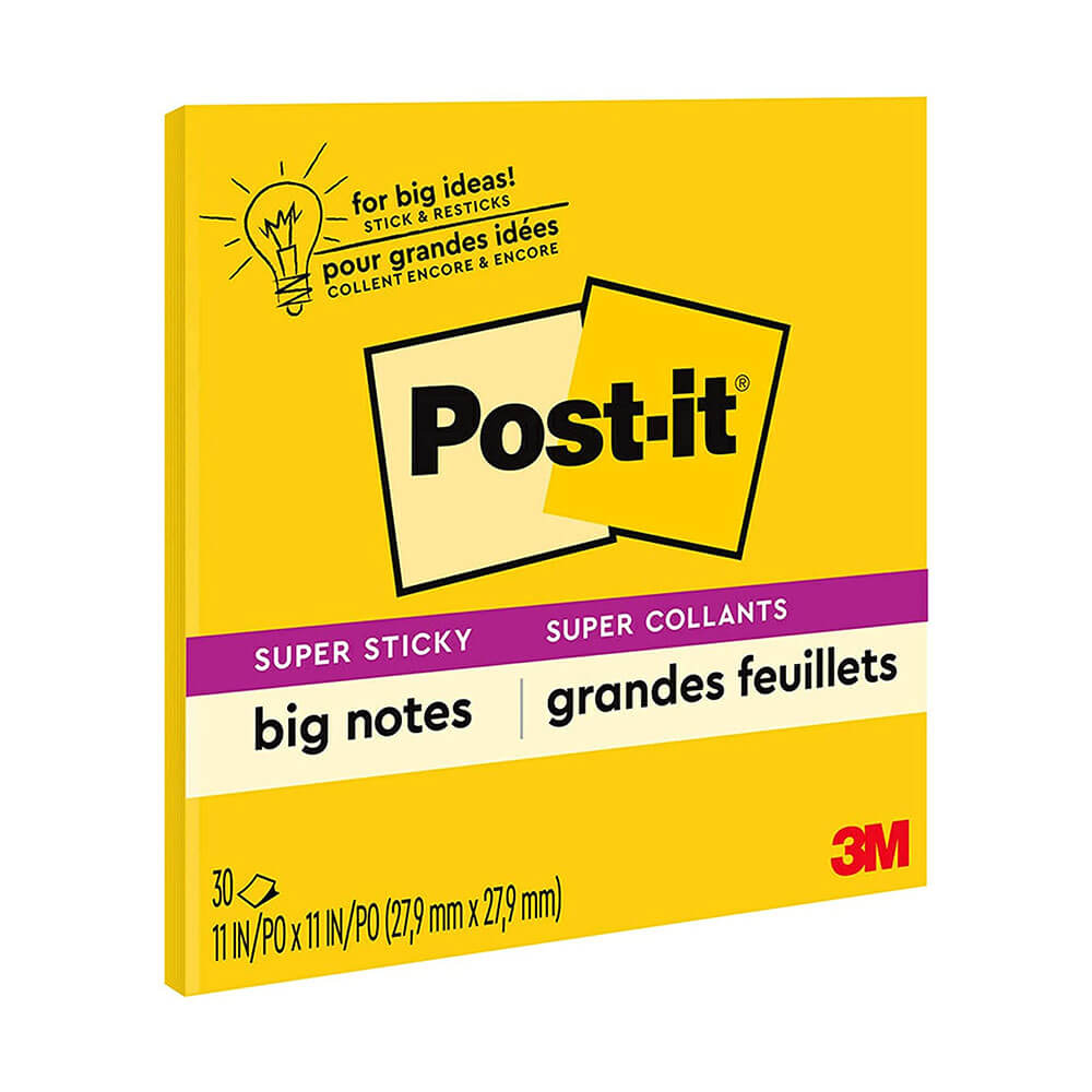 Post-it Big Note Yellow Super Sticky Notes (30 sheets)