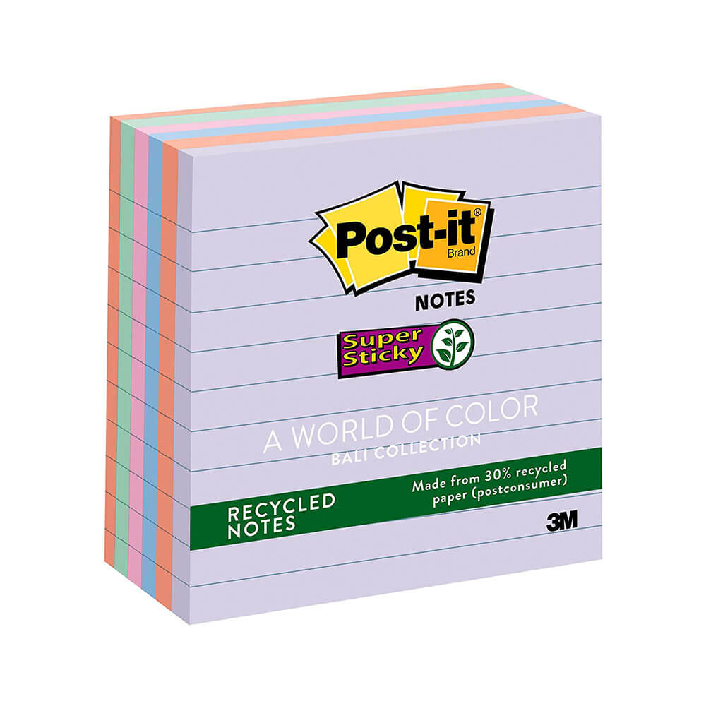 Post-it Notes Nature Hues 98x98mm Assorted (6pk)