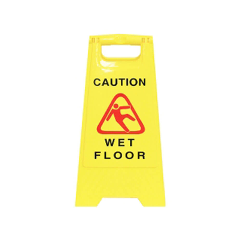 Cleanlink Wet Floor Safety Sign 32x31x65cm (Yellow)