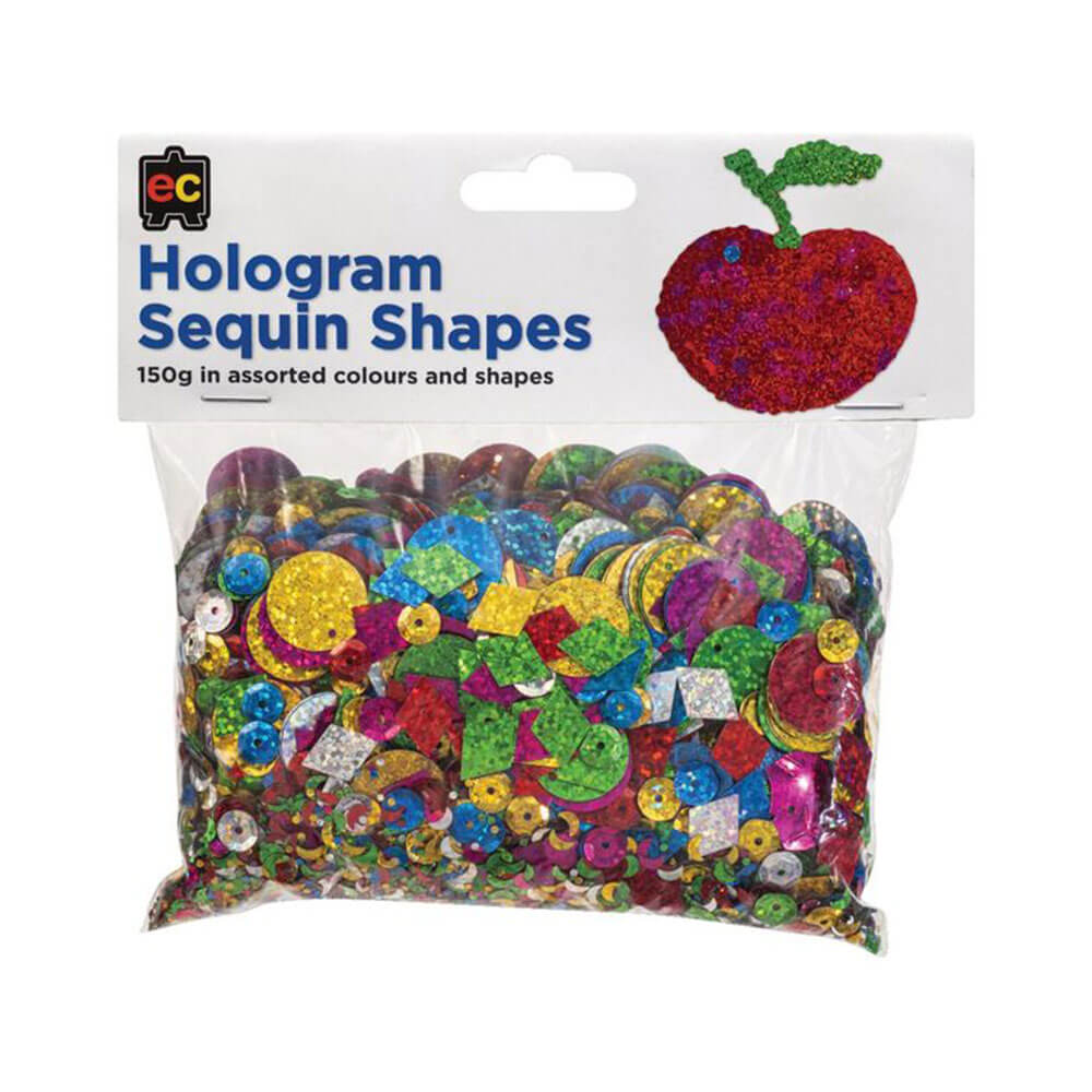 EC Hologram Sequins 150g Assorted