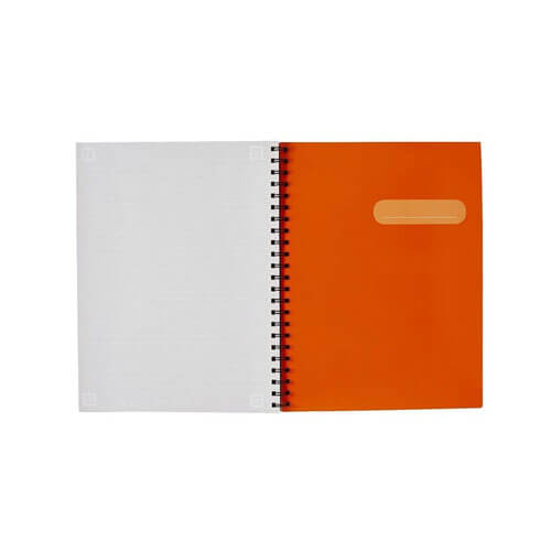 Whitelines Spiral 4 Subject Notebook A4 Black (240 pages)