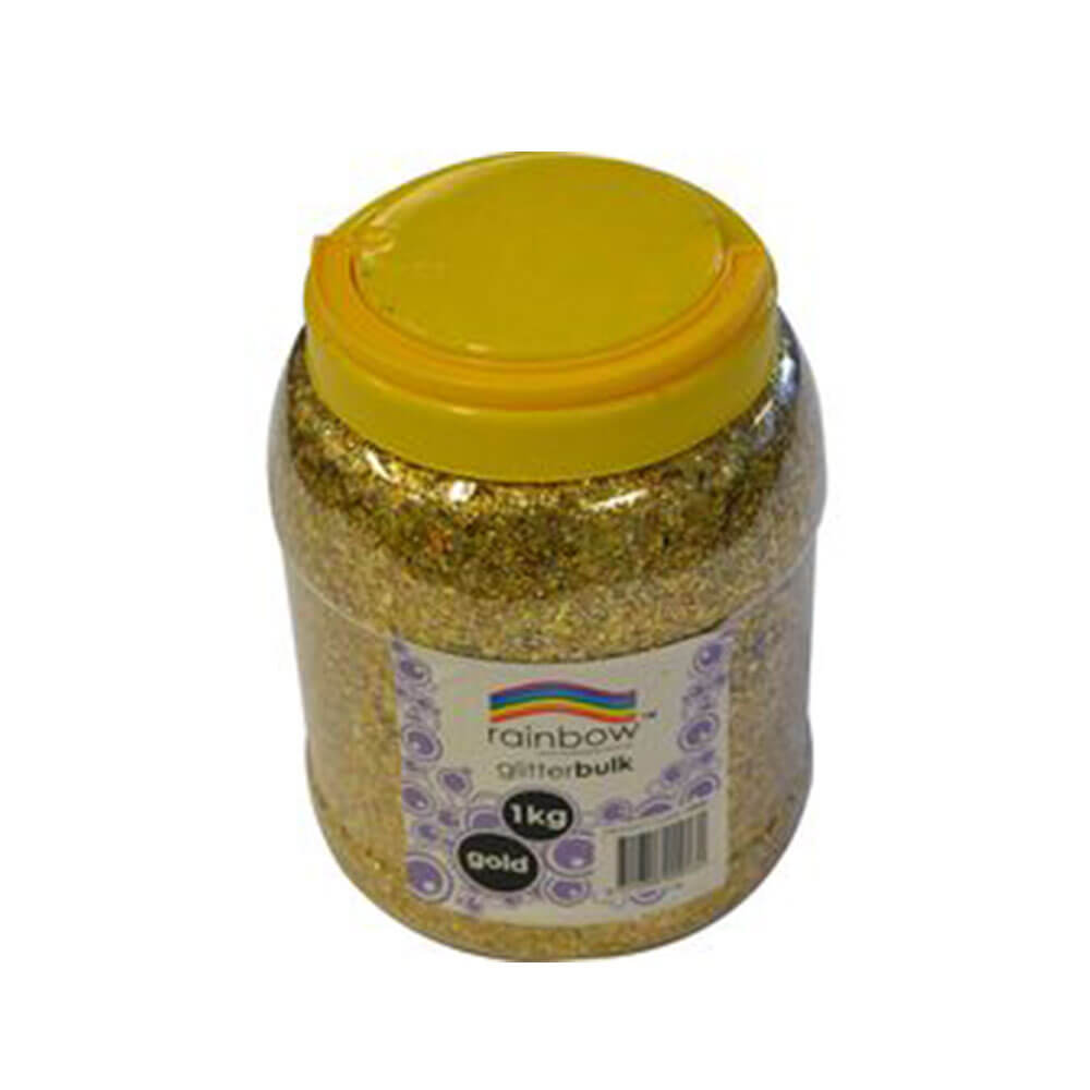 Rainbow Glitter Bulk 1kg Jar