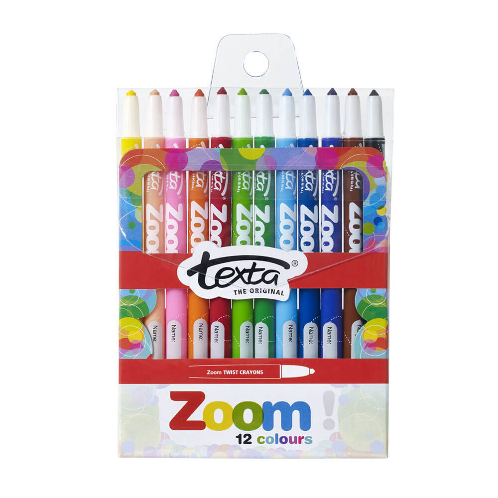Texta Zoom Twist Crayons Assorted (12pk)