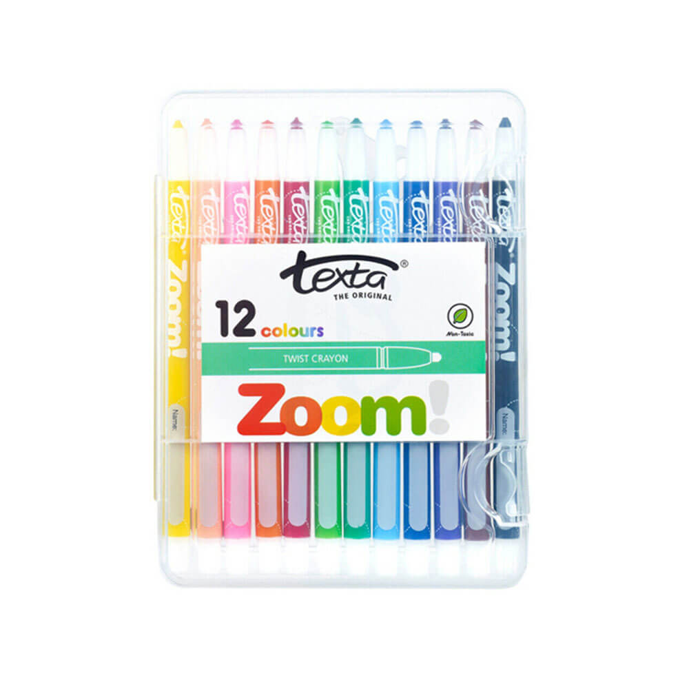Texta Zoom Twist Crayons Assorted (12pk)