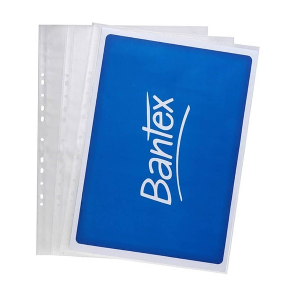 Bantex Tough Sheet Protectors 120 Micron Embossed A3 (25pk)