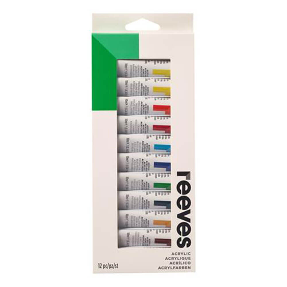 Reeves Paint Tubes Set 12mL Acrylic