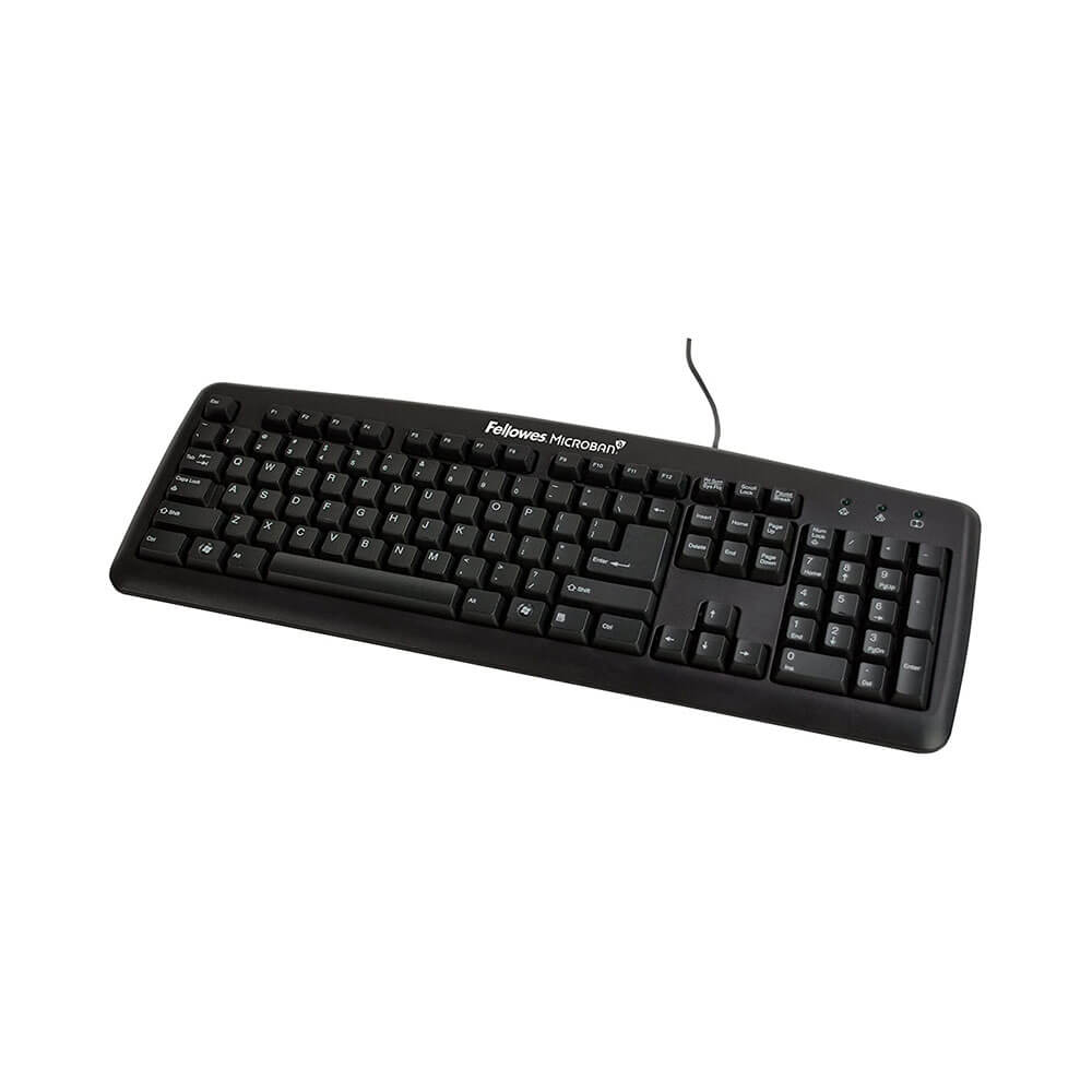 Fellowes Microban Basic Computer USB Keyboard (104 Keys)