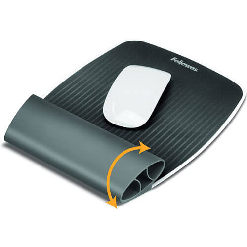 Fellowes Ispire Rocker Wrist Rest Mousepad (Grey)