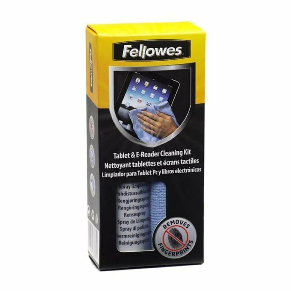 Fellowes Tablet/E-Reader Screen Cleaning Spray & Cloth 120mL