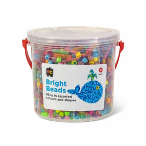 EC Beads Jar Assorted Colours & Shapes