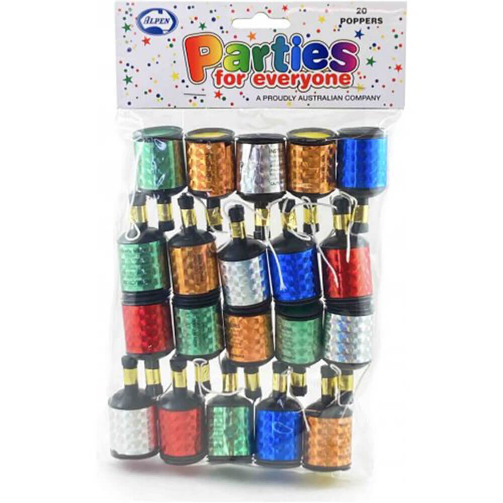 Alpen Parties for Everyone Party Poppers (20pk)