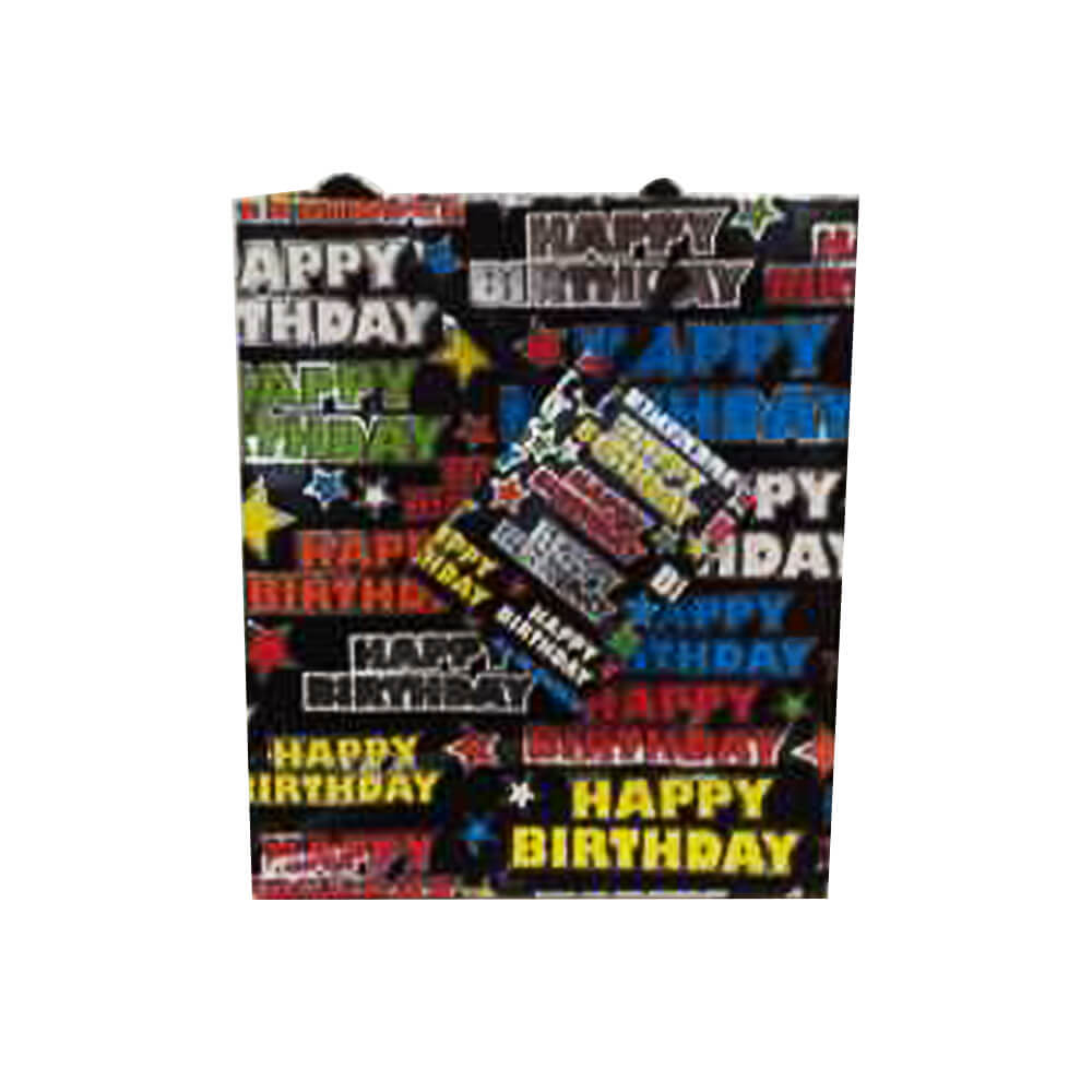 Ozcorp Happy Birthday Gift Bag (Black)
